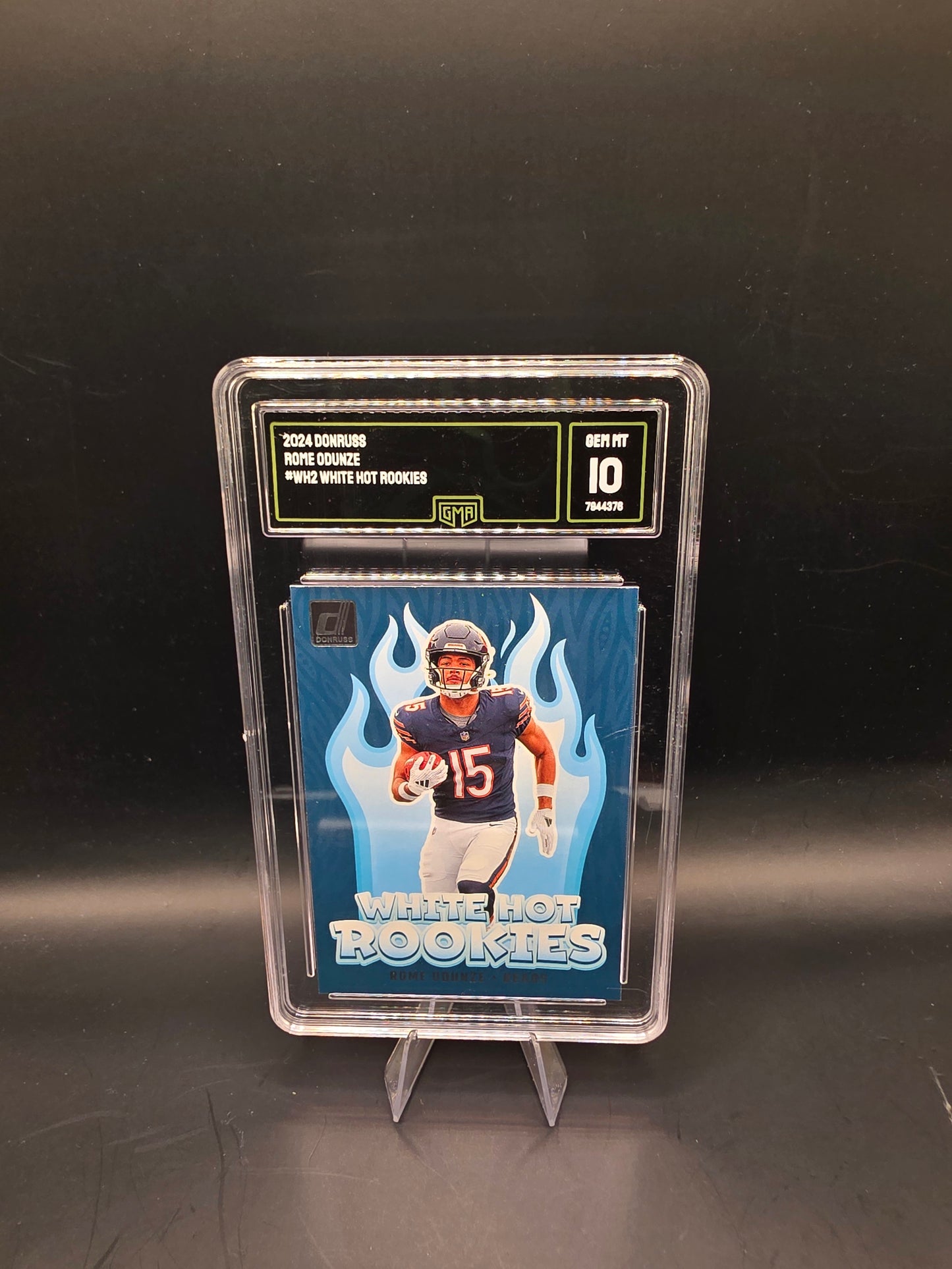 2024 Donruss Rome Odunze #WH2 White Hot Rookies GMA GEM MT 10