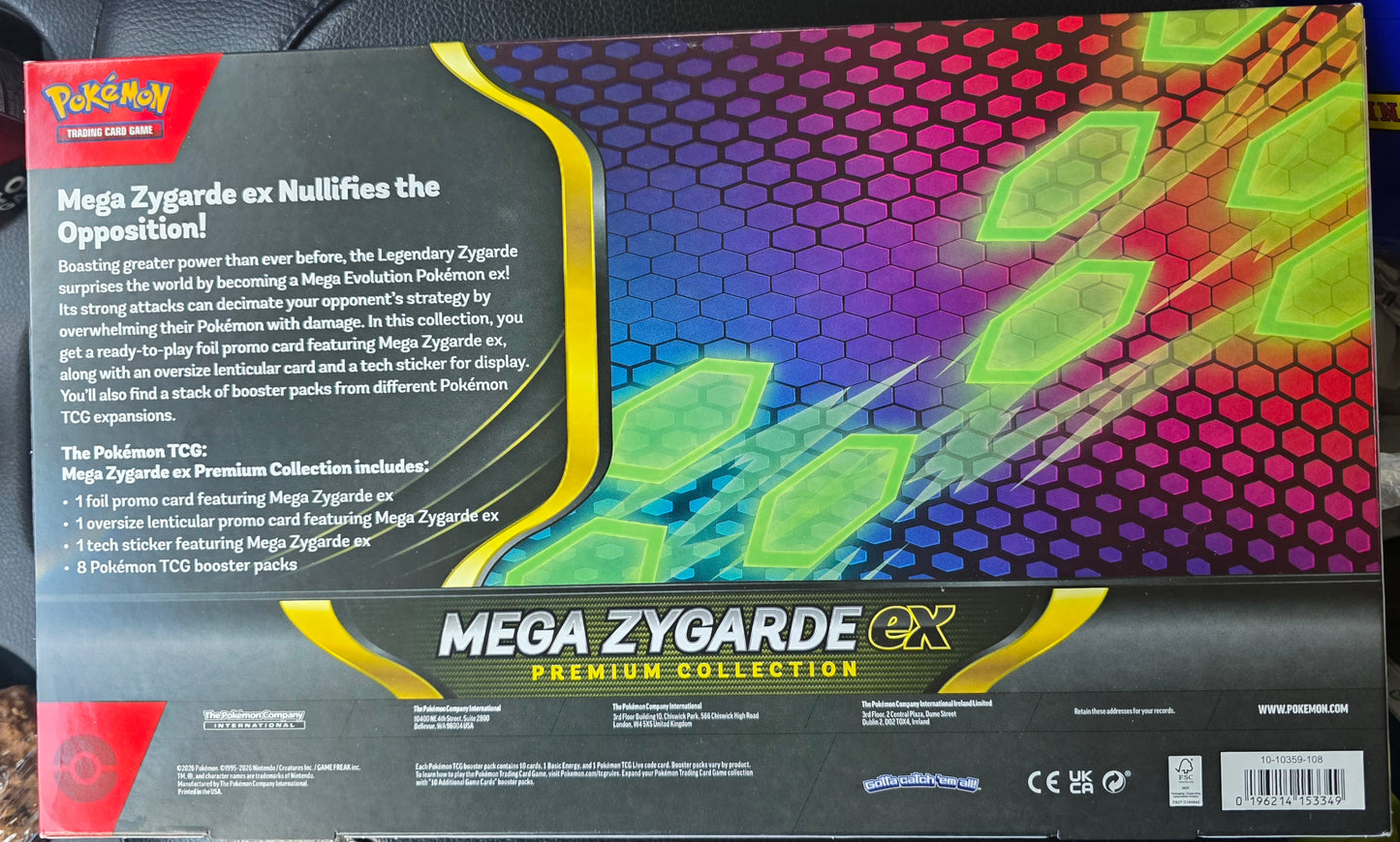 Pokemon TCG: Mega Zygarde ex Premium Collection with 8 Booster Packs