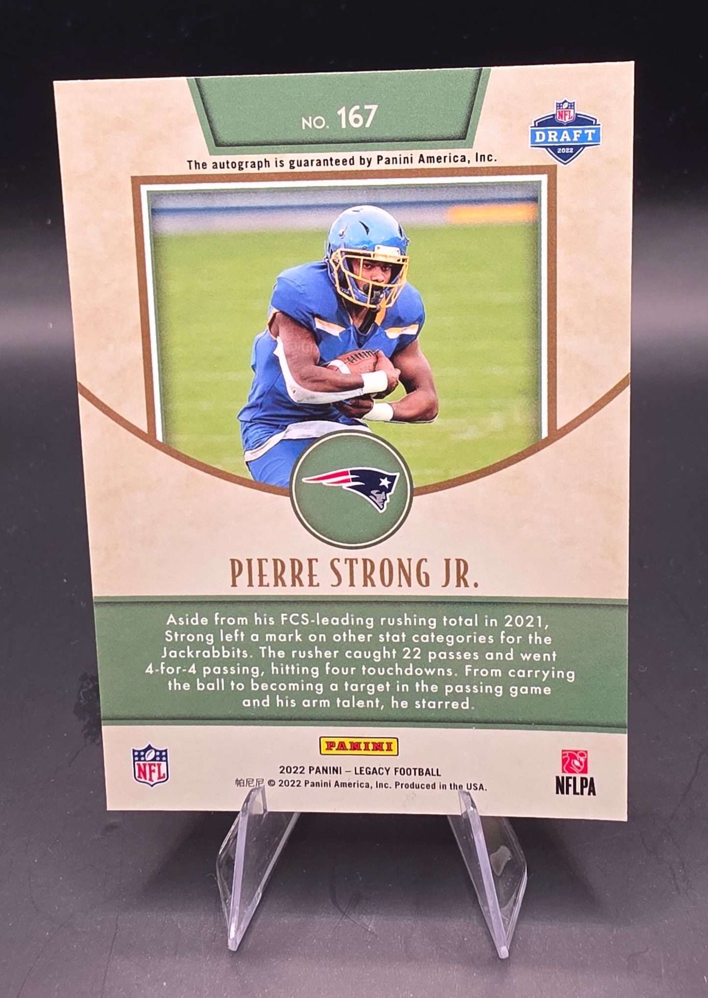 2020 Panini Legacy Football Rookie Autograph Pierre Strong Jr.