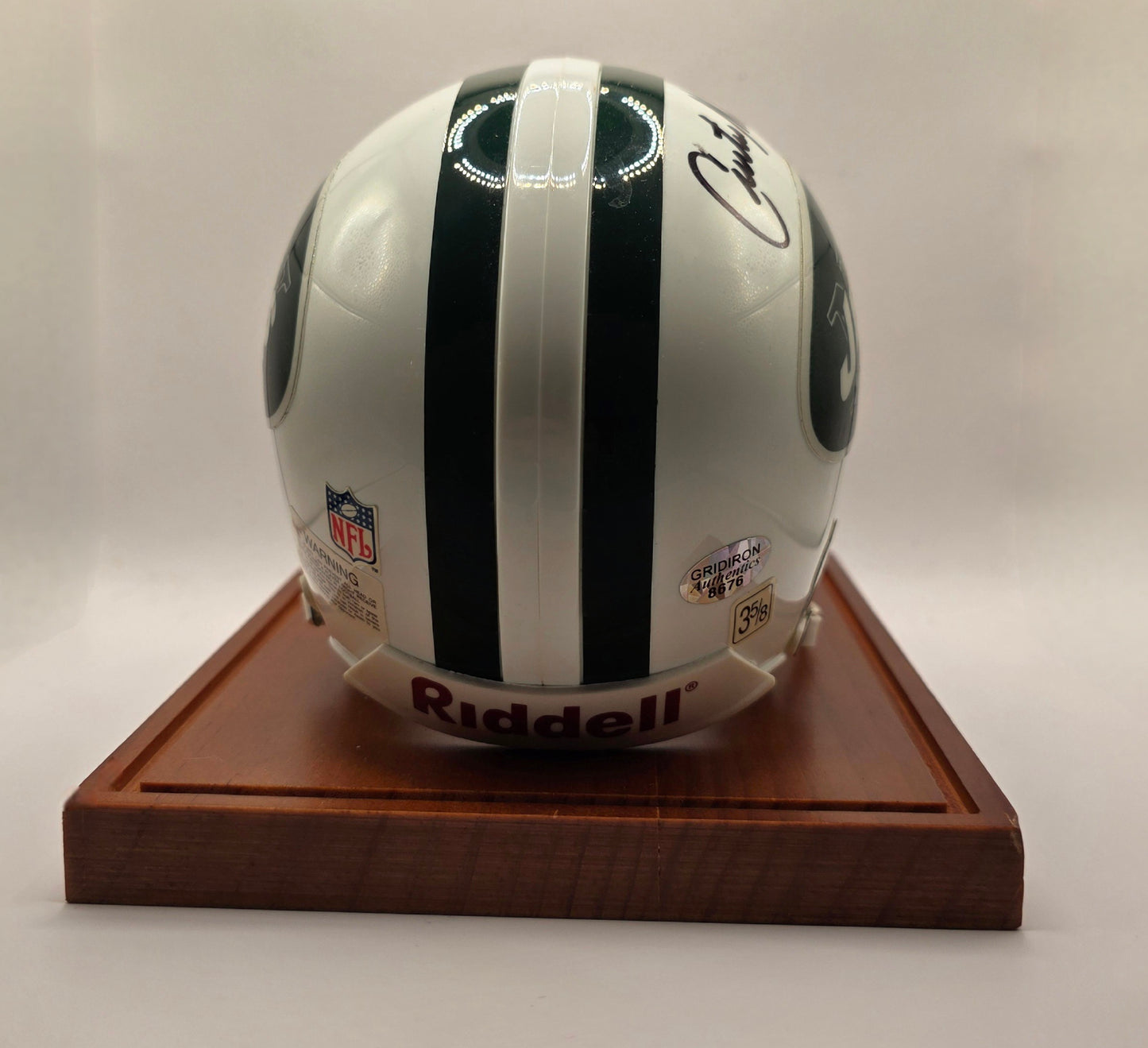 Curtis Martin Signed Riddell Mini Helmet