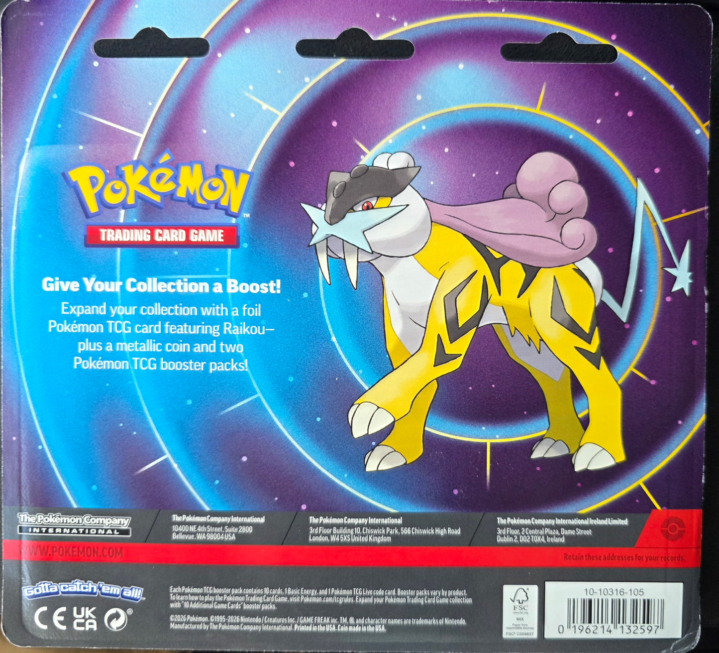 Pokemon TCG: Enhanced 2 Pack Blister - Raikou
