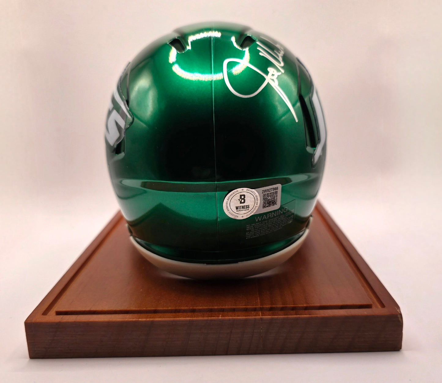 New York Jets Hall of Fame Joe Klecko Signed Mini Helmet