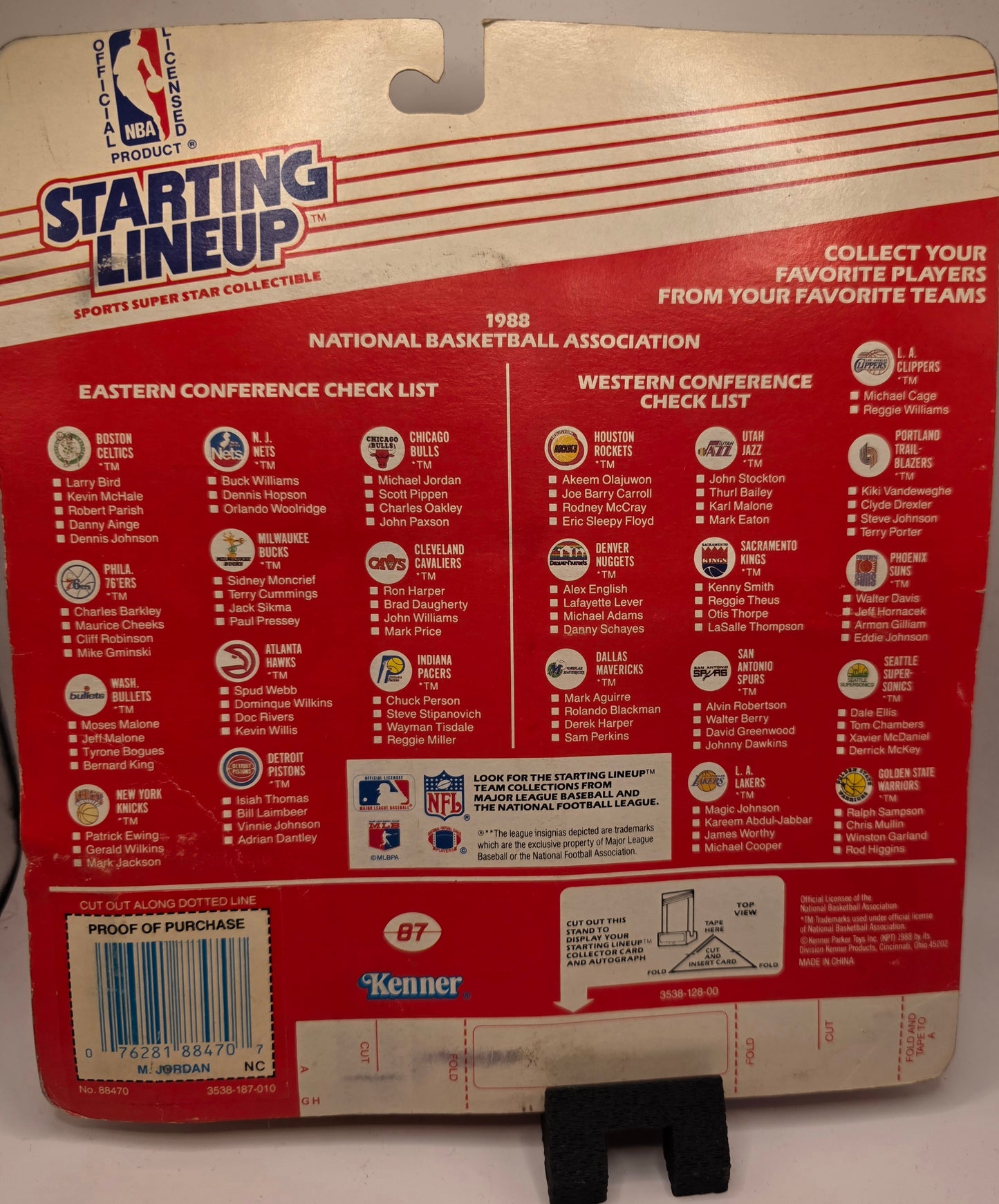 This is a Vintage 1988 Kenner Starting Lineup Michael Jordan