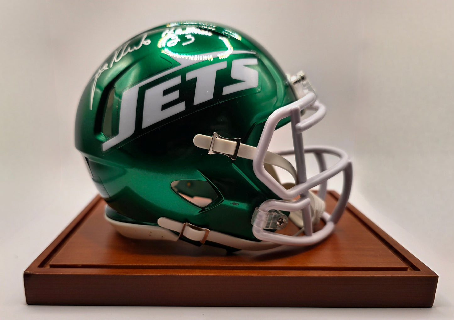 New York Jets Hall of Fame Joe Klecko Signed Mini Helmet