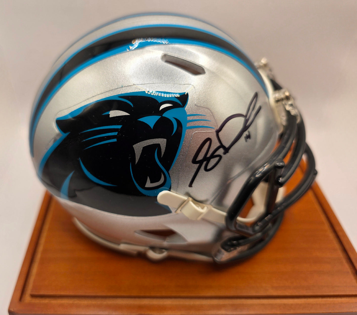 Carolina Panthers Sam Darold Signed Speed Mini Helmet