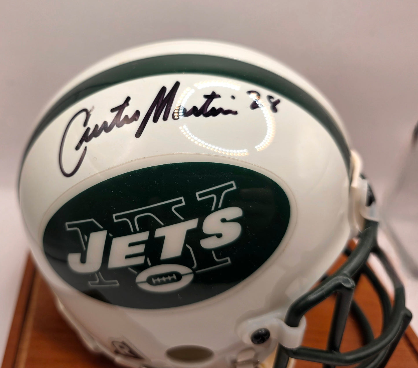 Curtis Martin Signed Riddell Mini Helmet