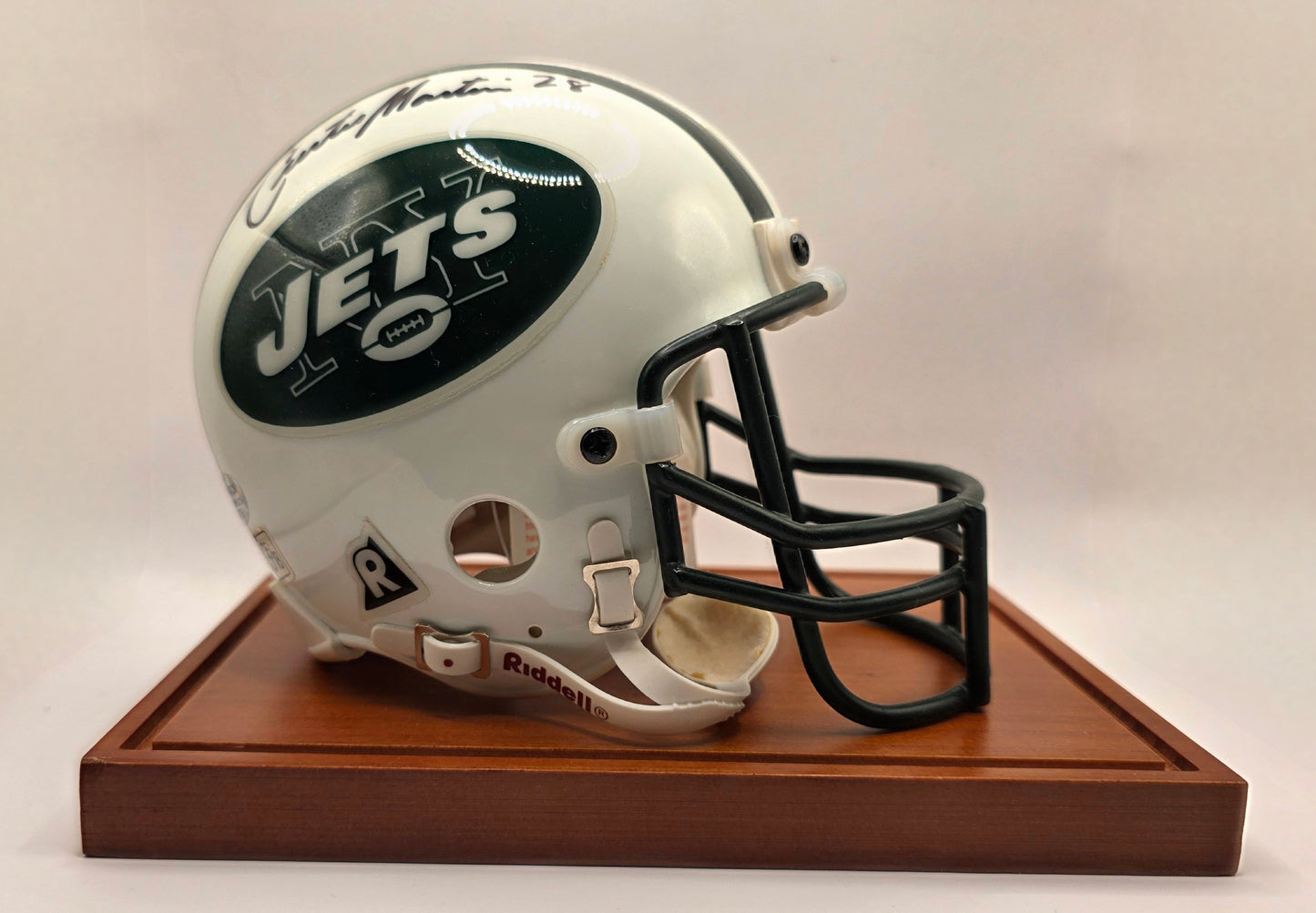 Curtis Martin Signed Riddell Mini Helmet