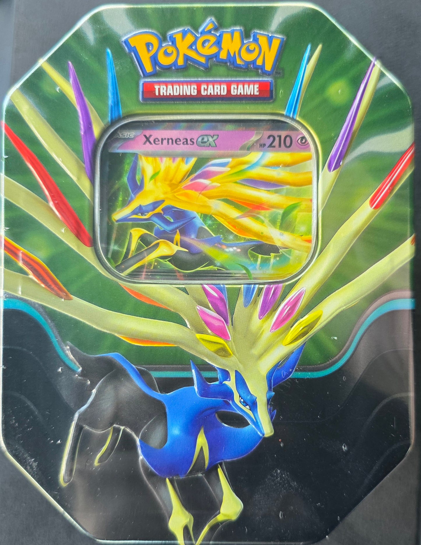 Pokémon TCG: Azure Legends Tin – Xerneas ex (4 Booster Packs & 1 Foil Promo Card)