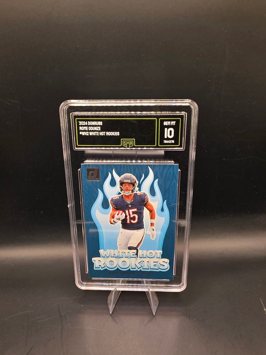 2024 Donruss Rome Odunze #WH2 White Hot Rookies GMA GEM MT 10