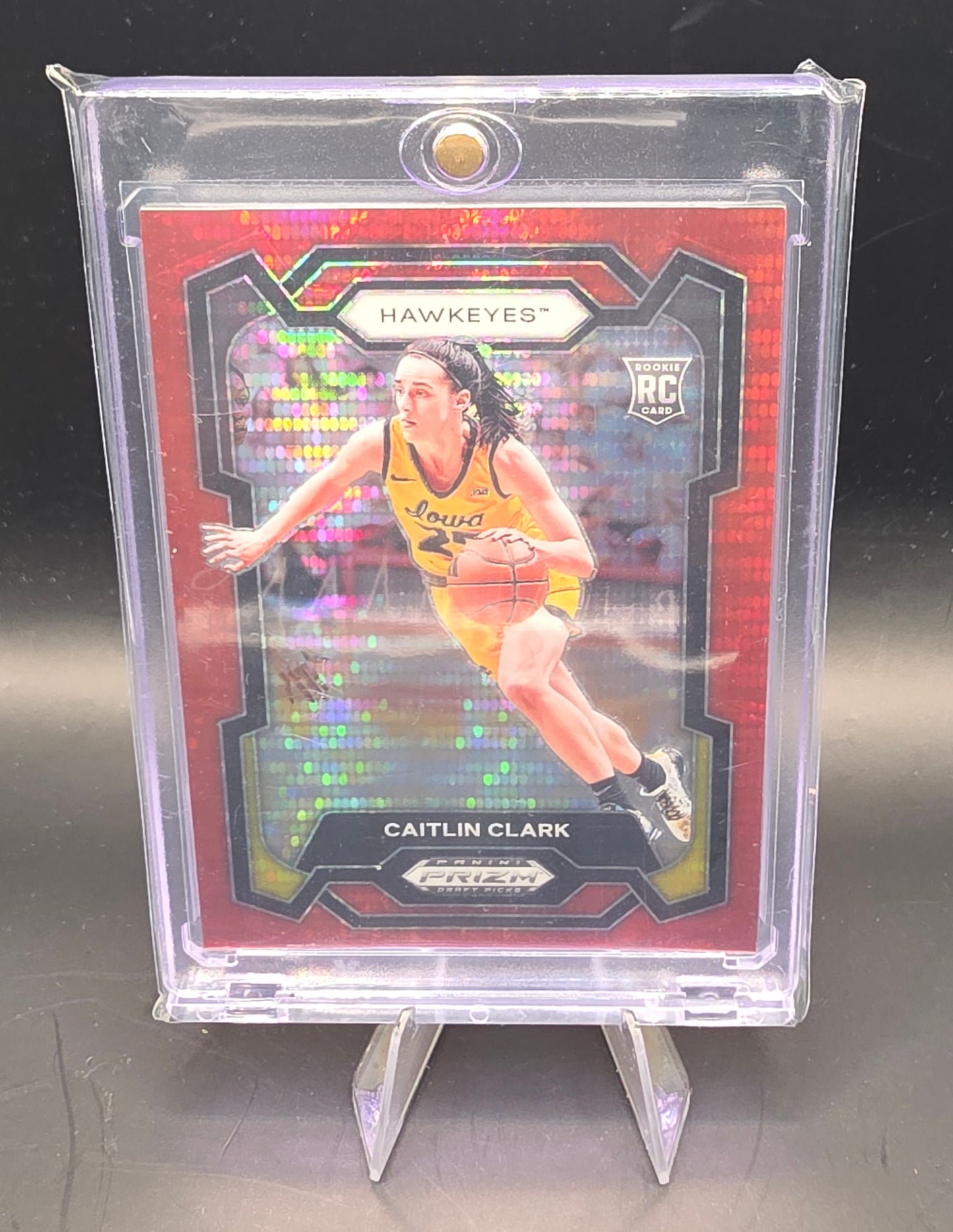 2024 Panini Prizm Draft Picks - Caitlin Clark #57 Red Pulsar Prizm /299 (RC)