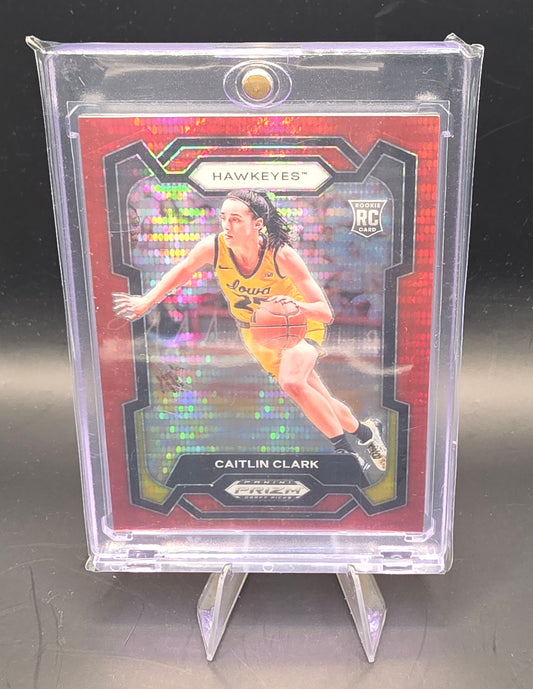 2024 Panini Prizm Draft Picks - Caitlin Clark #57 Red Pulsar Prizm /299 (RC)