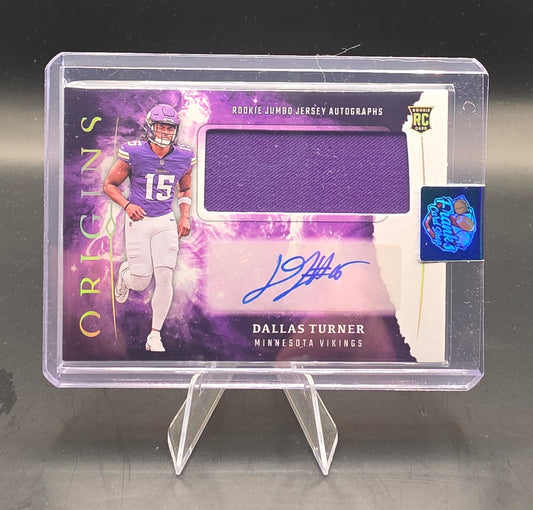 2024 Panini Origins Football Rookie Patch Auto No. RJA-DTU Dallas Turner