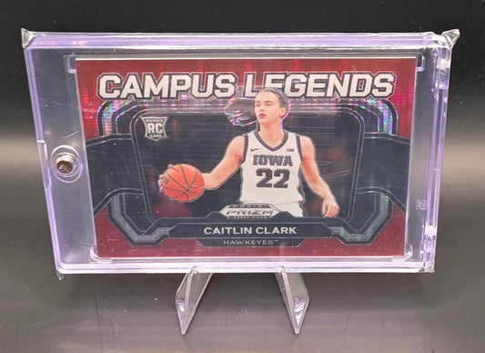 2024 Prizm Draft Picks - Campus Legends Caitlin Clark #5 Red Pulsar Prizm /299 [RC]
