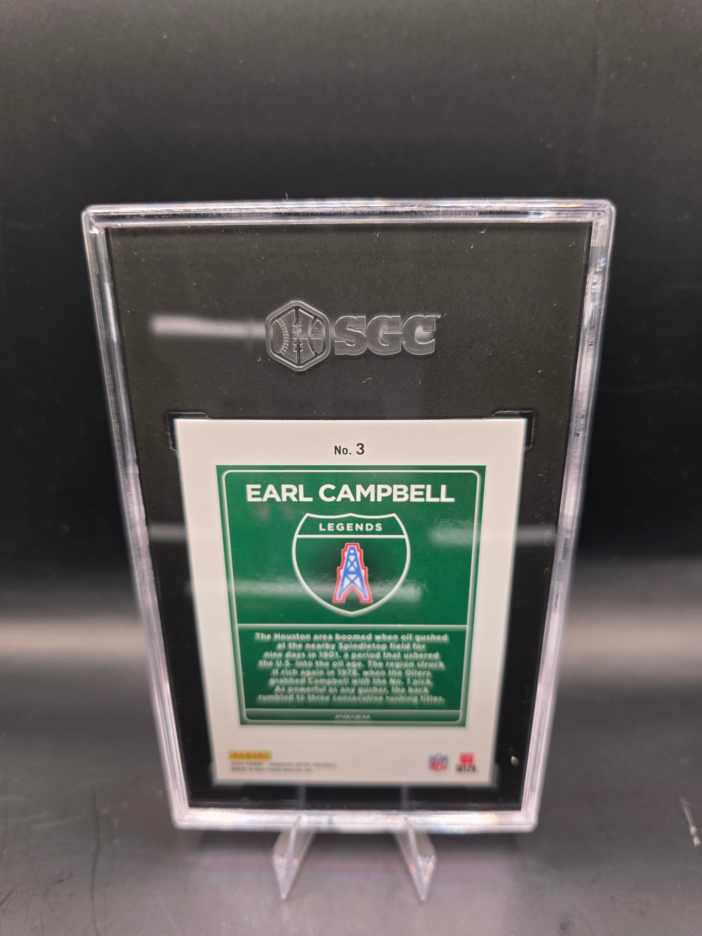 2024 Donruss Optic #3 Earl Campbell Downtown Legends SGC 10 GM