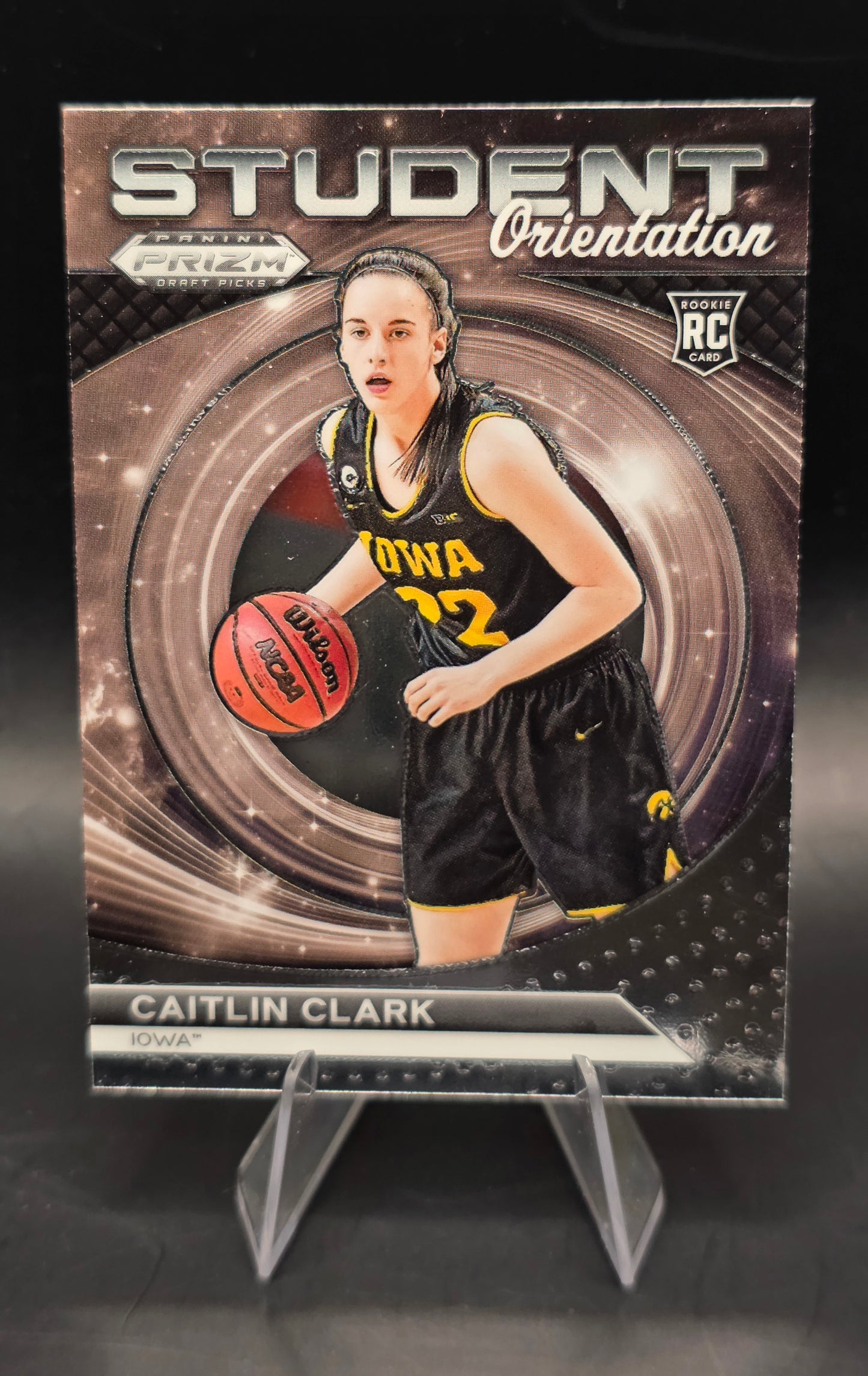 2024 Panini Prizm Draft Picks Caitlin Clark Student Orientation RC #22