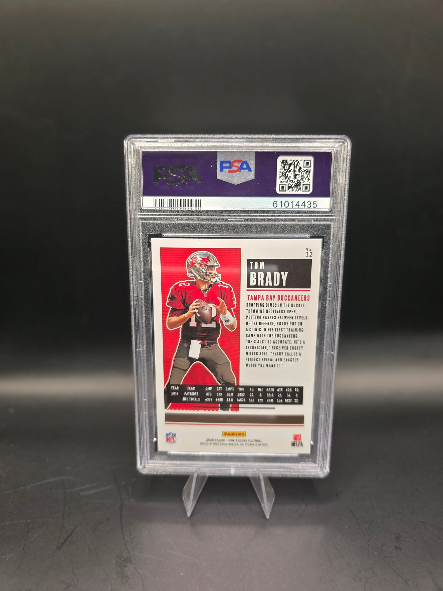 2020 Panini Contenders Tom Brady #12 Season Ticket PSA GEM MT 10