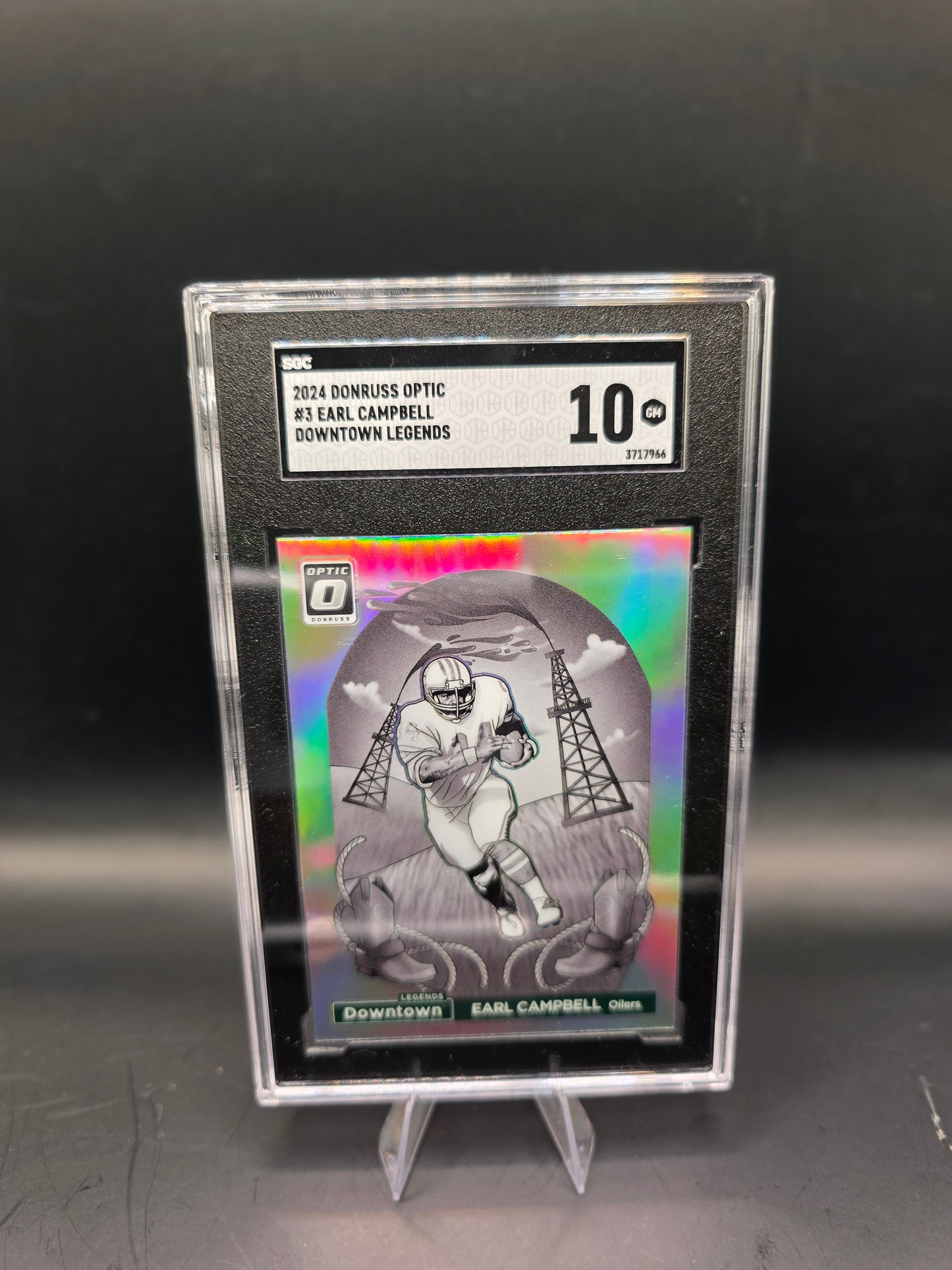 2024 Donruss Optic #3 Earl Campbell Downtown Legends SGC 10 GM