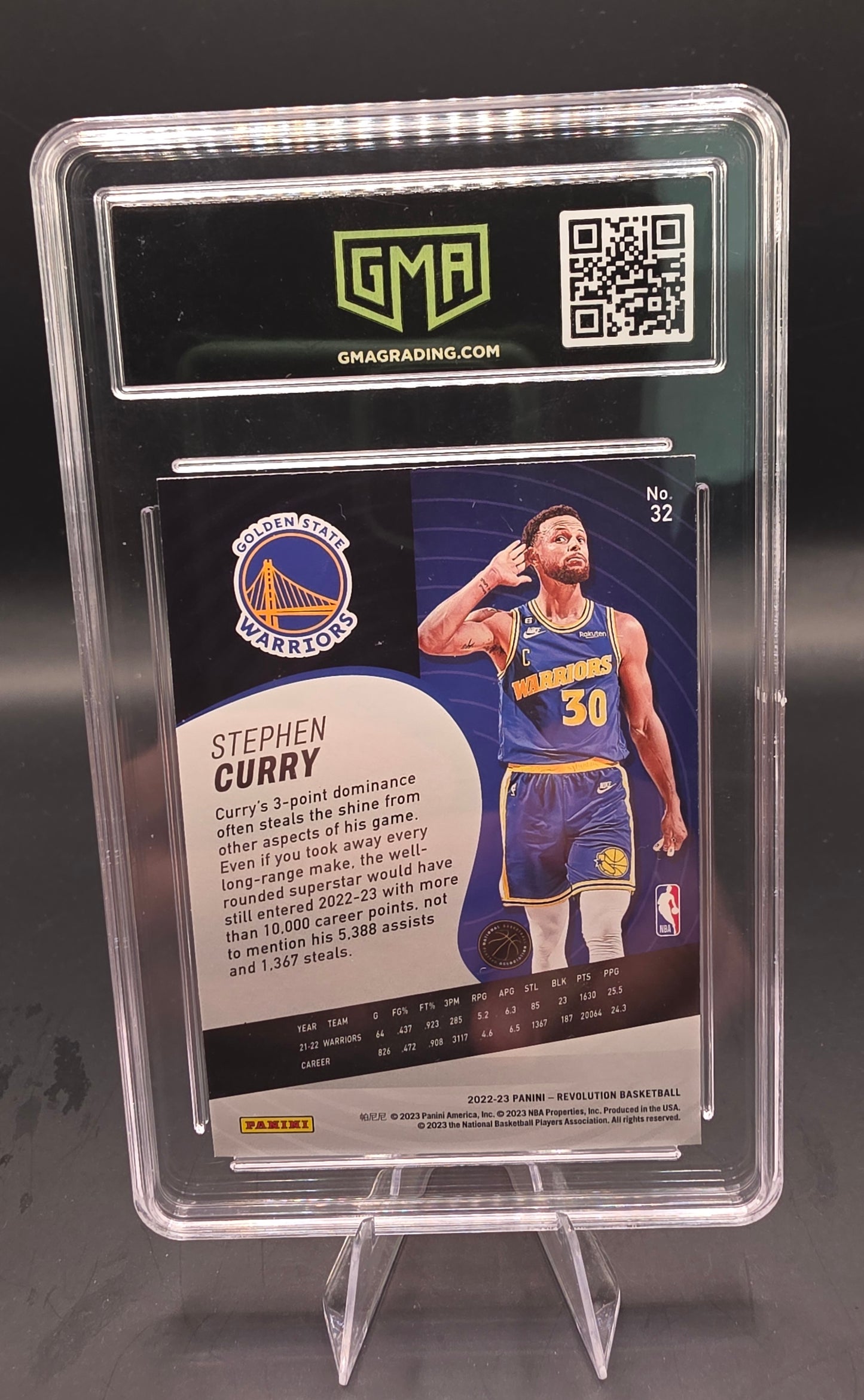 2022 Revolution Stephen Curry #32 GMA GEM MT 10