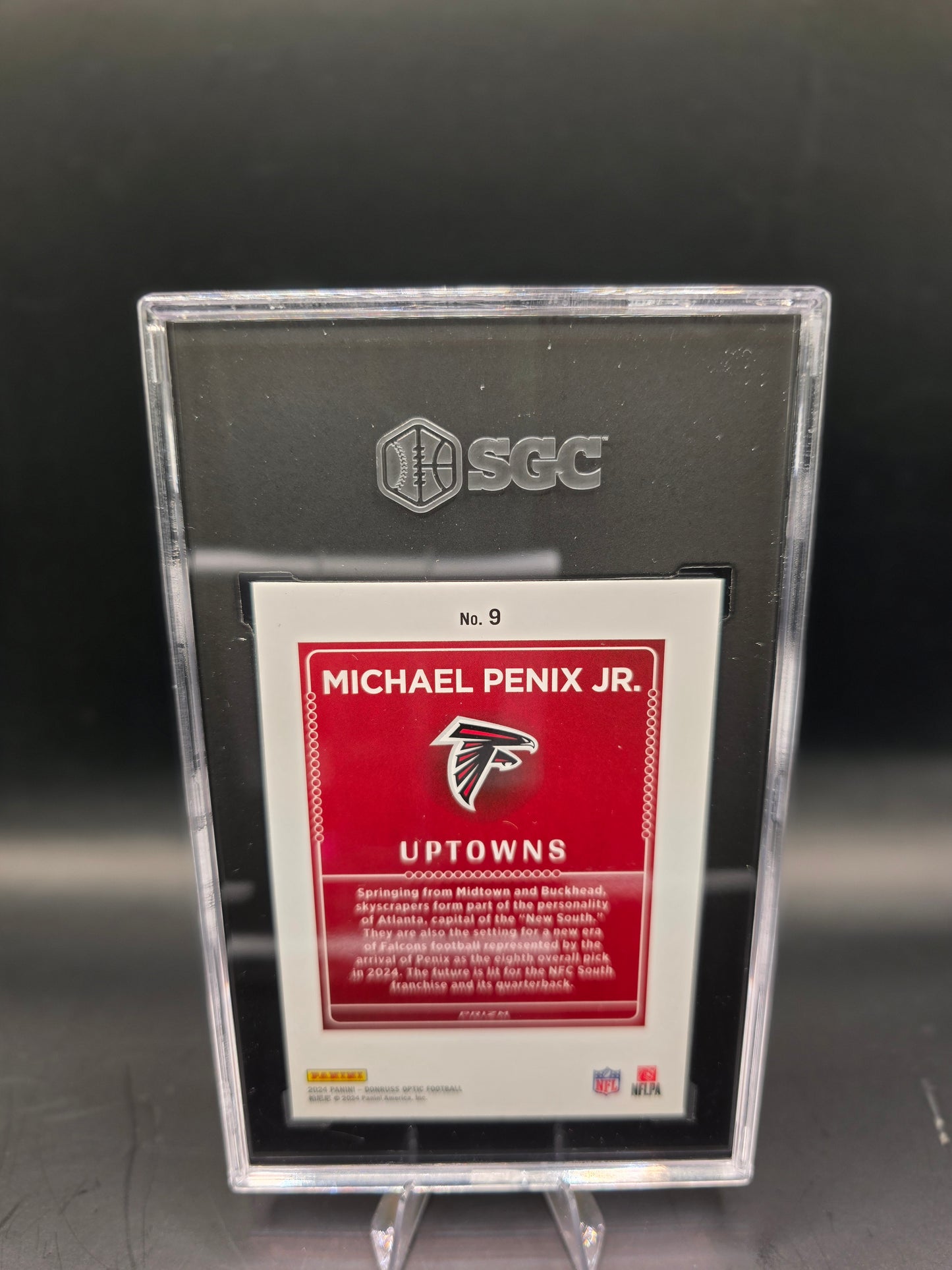 2024 Donruss Optic #9 Michael Penix JR  Uptowns SGC 9 MT