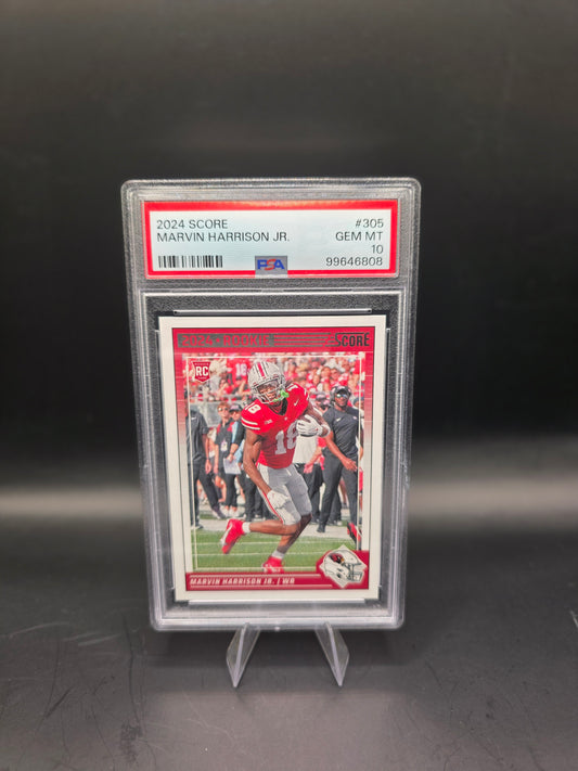 2024 Score Marvin Harrison JR #305 PSA GEM MT 10
