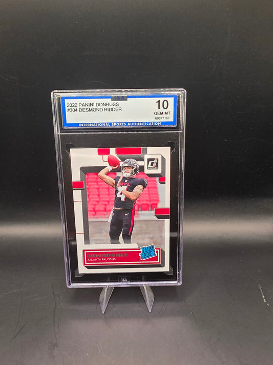 2022 Panini Donruss Desmond Ridder #304 RC ISA GEM MT 10