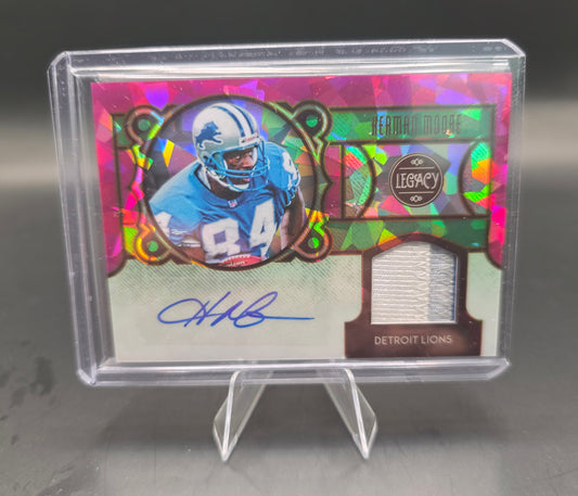 2020 Panini Legacy Football Herman Moore Patch Auto 1/3