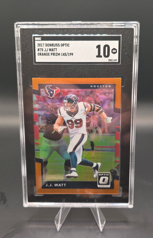 2017 Donruss Optic #75 JJ Watt Orange Prizm 145/199