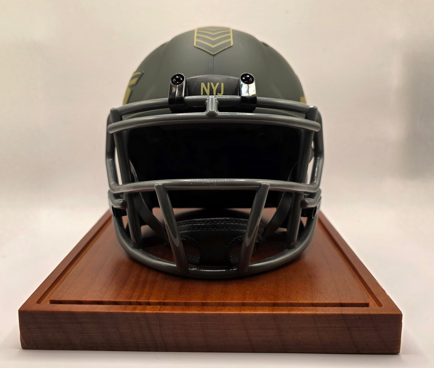 Garrett Wilson Salute to Service Autographed Mini Helmet