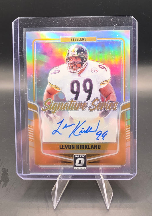 2024 Panini Donruss Optic Football Signature Series Levon Kirkland Silver Autograph