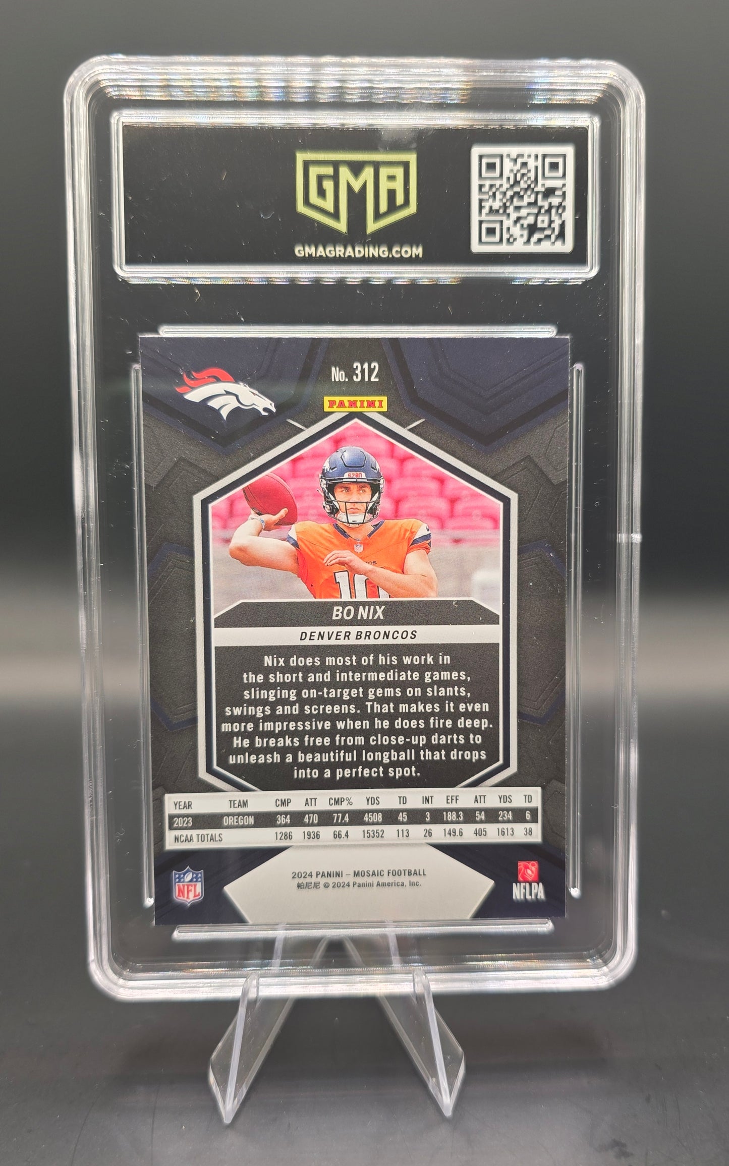 2024 Mosaic Bo Nix #312 Rookie