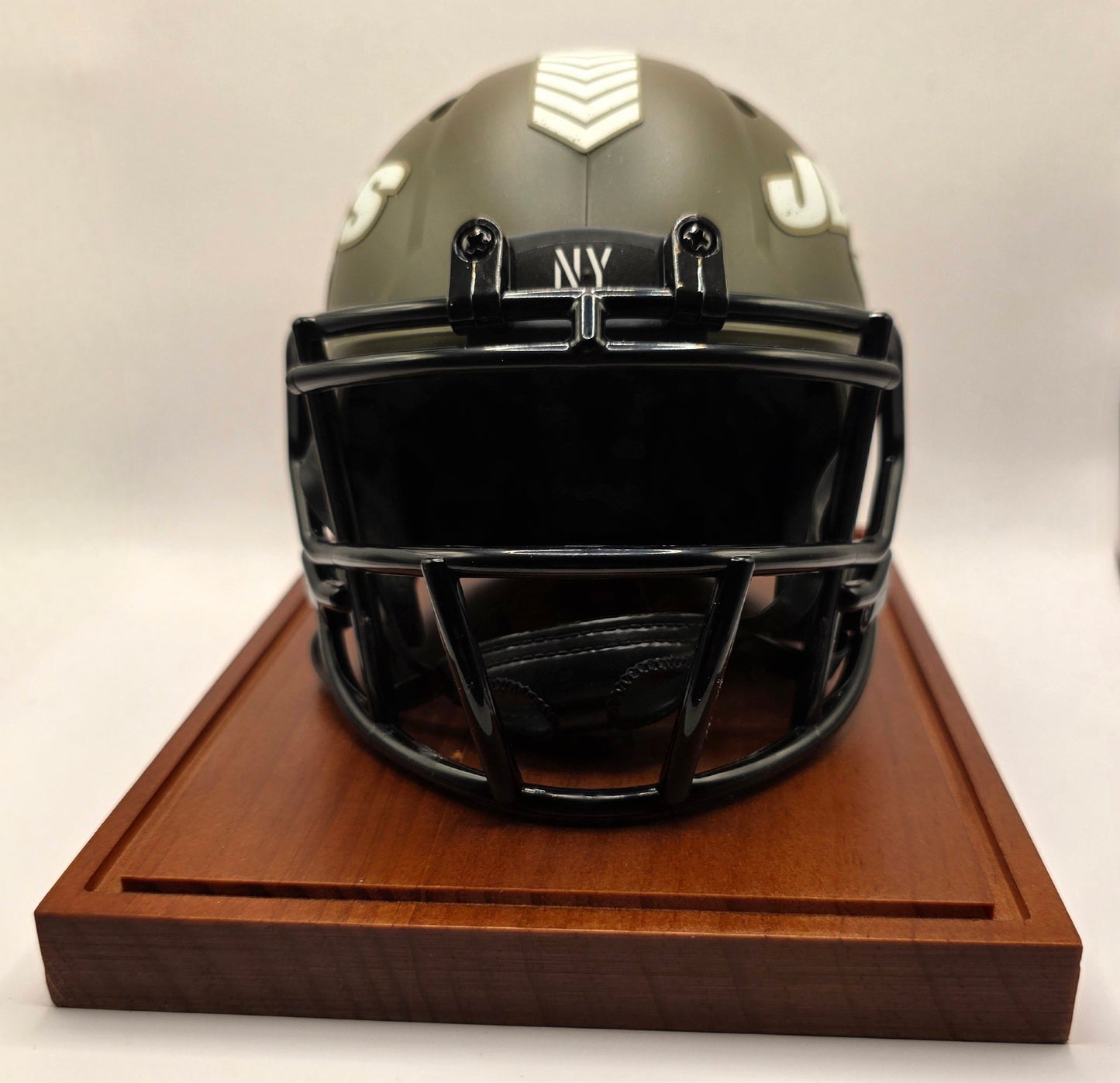 New York Jets Darrelle Revis Salute to Service Signed Mini Helmet