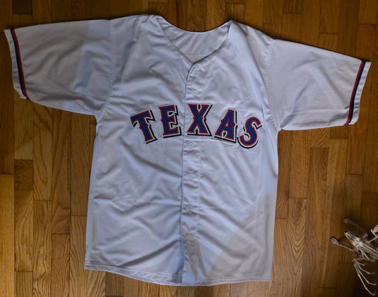 Texas Rangers Michael Young Autograph Jersey Beckett certified