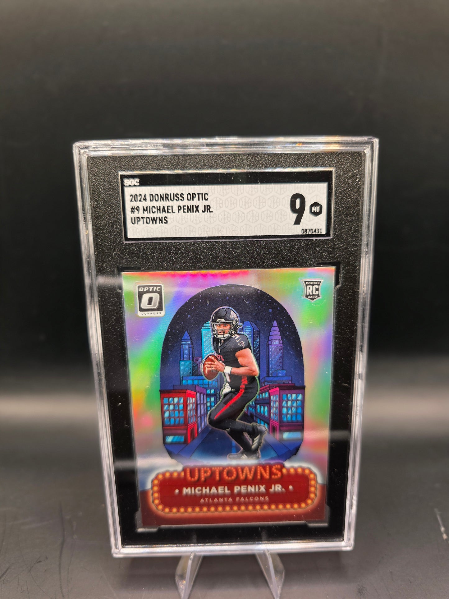 2024 Donruss Optic #9 Michael Penix JR  Uptowns SGC 9 MT