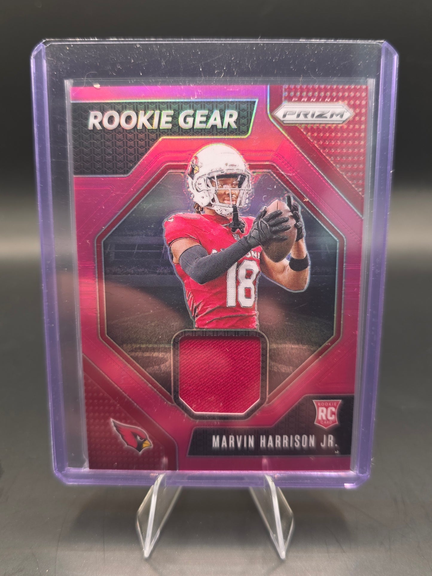 2024 Panini Prizm Football Rookie Gear Marvin Harrison JR. Patch Pink