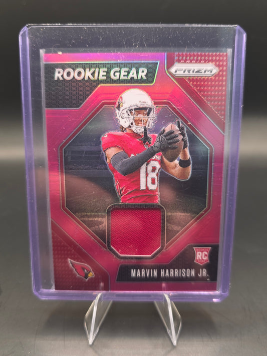2024 Panini Prizm Football Rookie Gear Marvin Harrison JR. Patch Pink