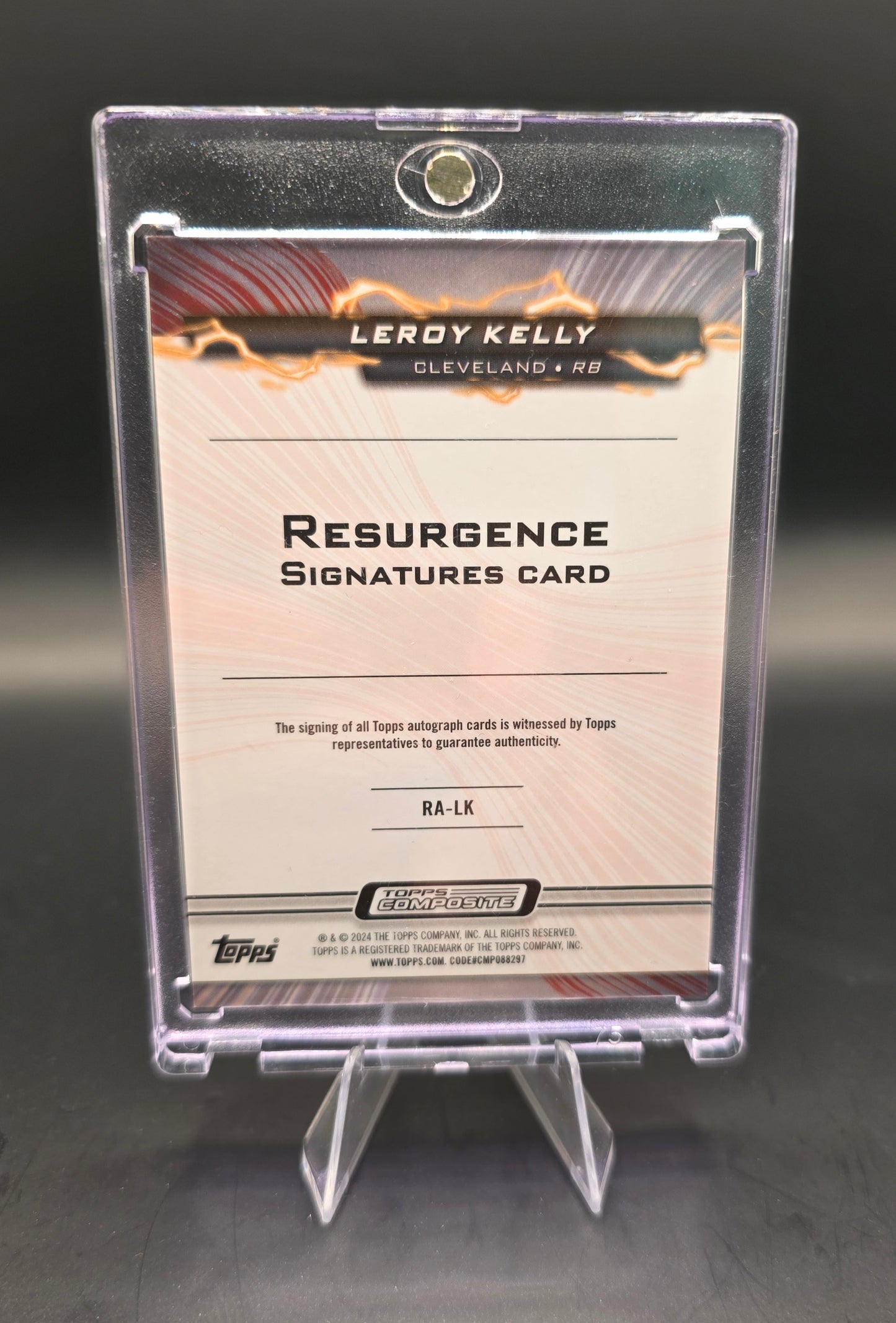2024 Topps Composite Football Resurgence Signature Card Leroy Kelly Auto 6/125