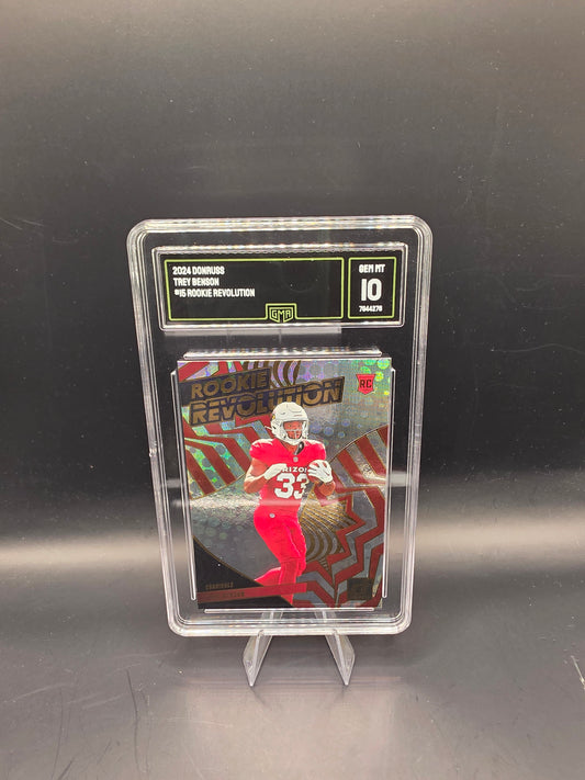 2024 Donruss Trey Benson #15 Rookie Revolution GMA GEM MT 10