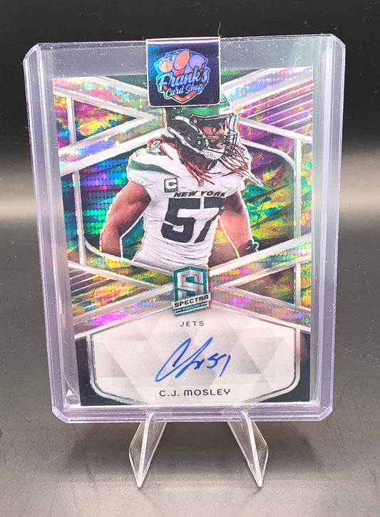 2024 Panini Spectra Football Rookie Patch Auto C.J. Mosley 39/75