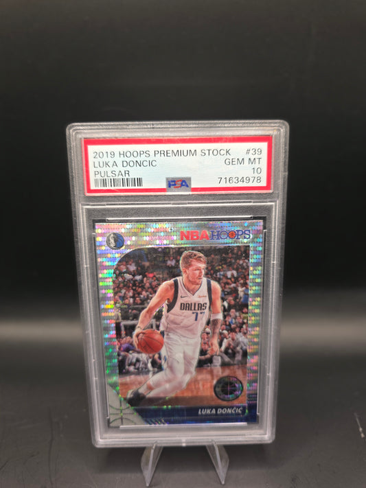 2019 Hoops Premium Stock Luka Doncic Pulsar #39 PSA GEM MT 10