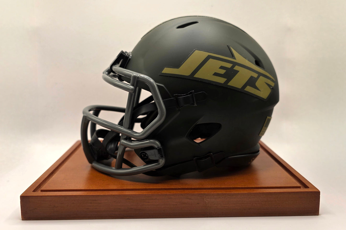 Garrett Wilson Salute to Service Autographed Mini Helmet