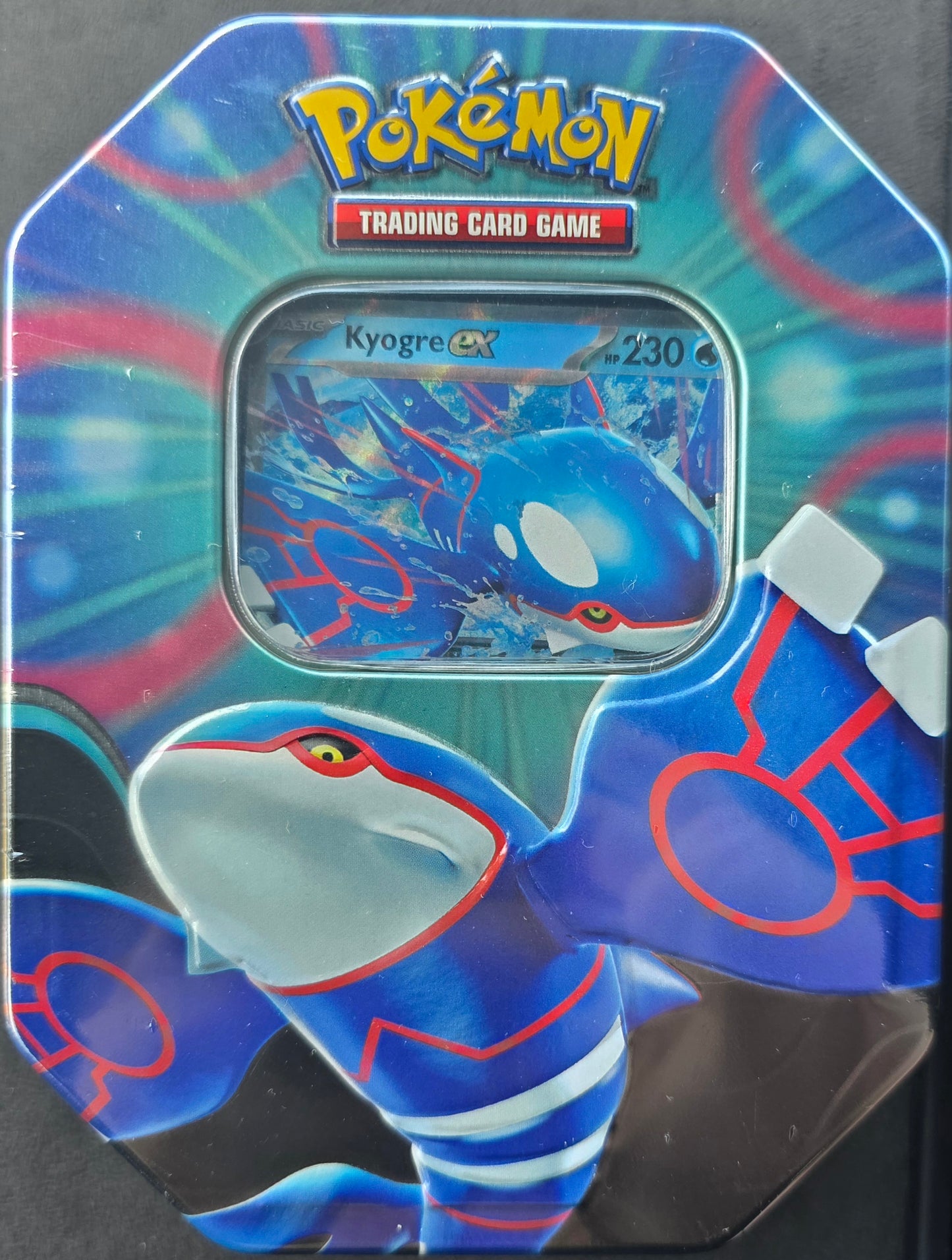 Pokémon TCG: Azure Legends Tin – Kyogre ex (4 Booster Packs & 1 Foil Promo Card)
