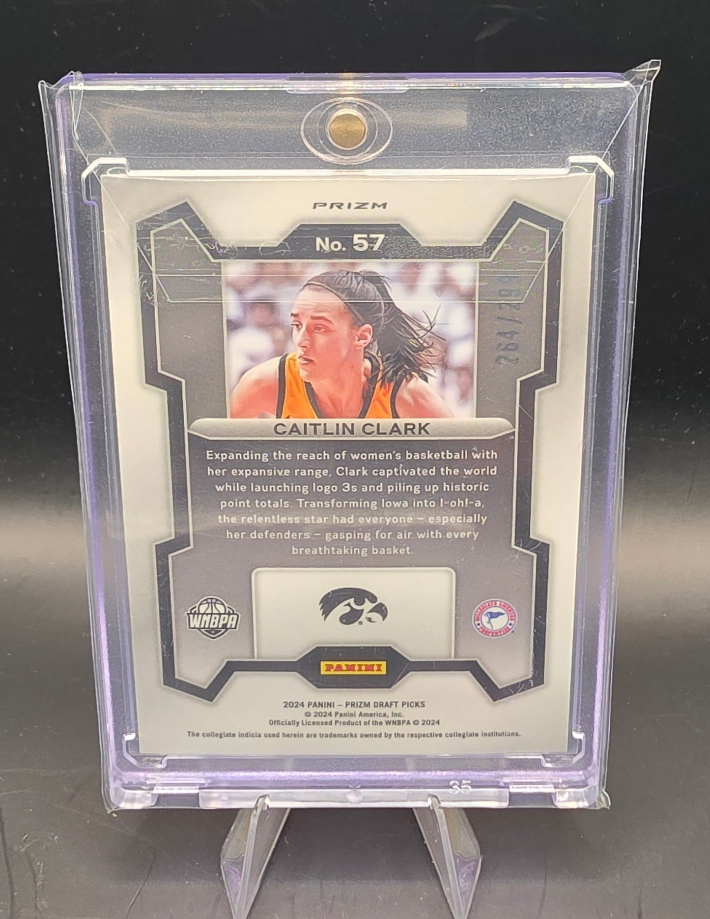 2024 Panini Prizm Draft Picks - Caitlin Clark #57 Red Pulsar Prizm /299 (RC)