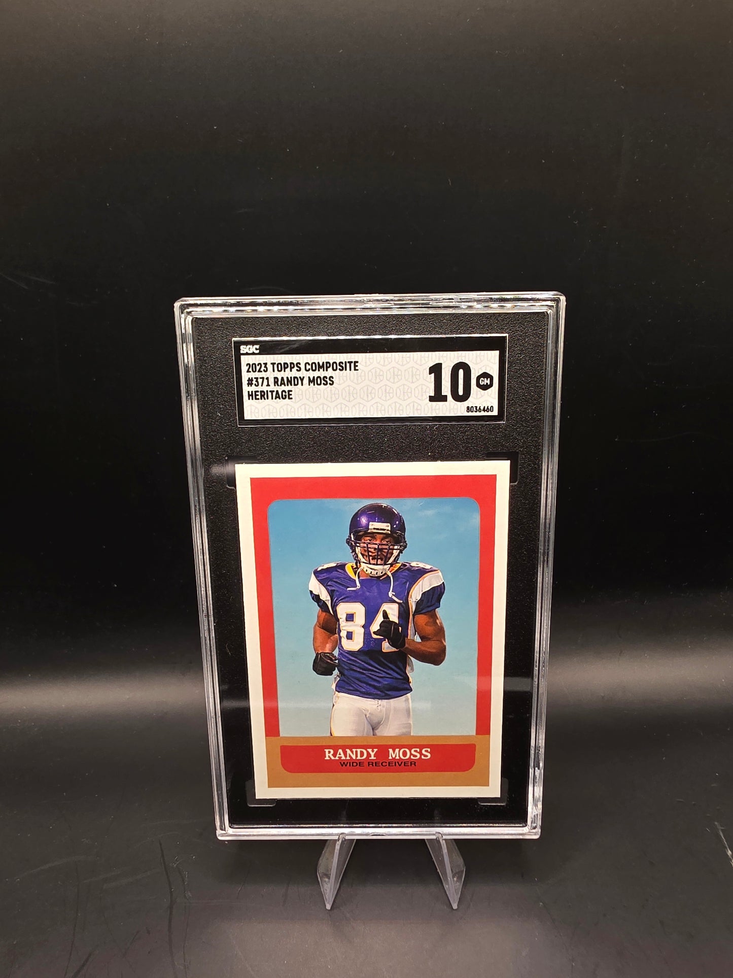 2023 Topps Composite Randy Moss #371 Heritage SGC GEM MT 10