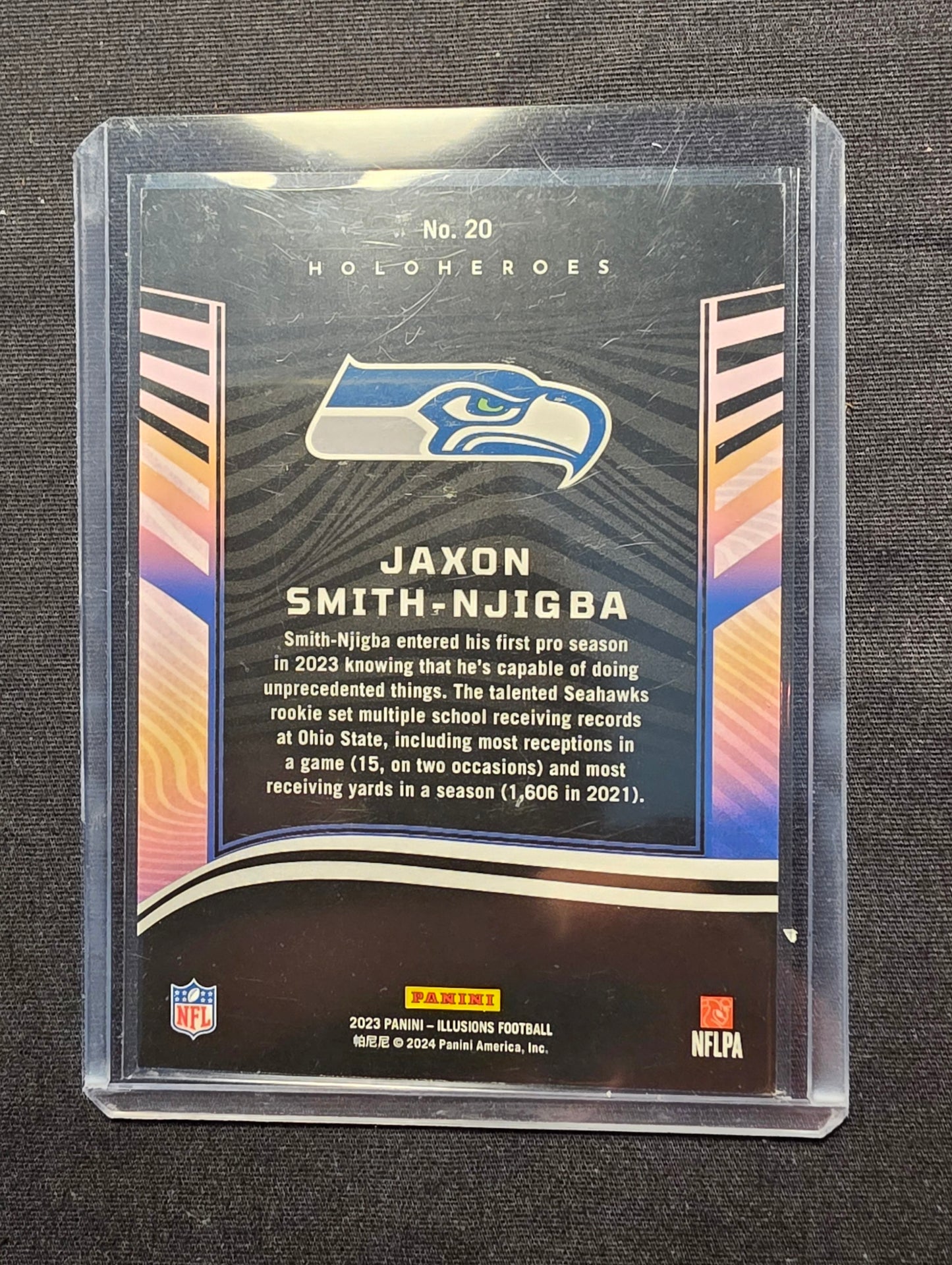 2023 Panini Illusions Football Holoheroes Jaxon Smith-Njigba No. 20