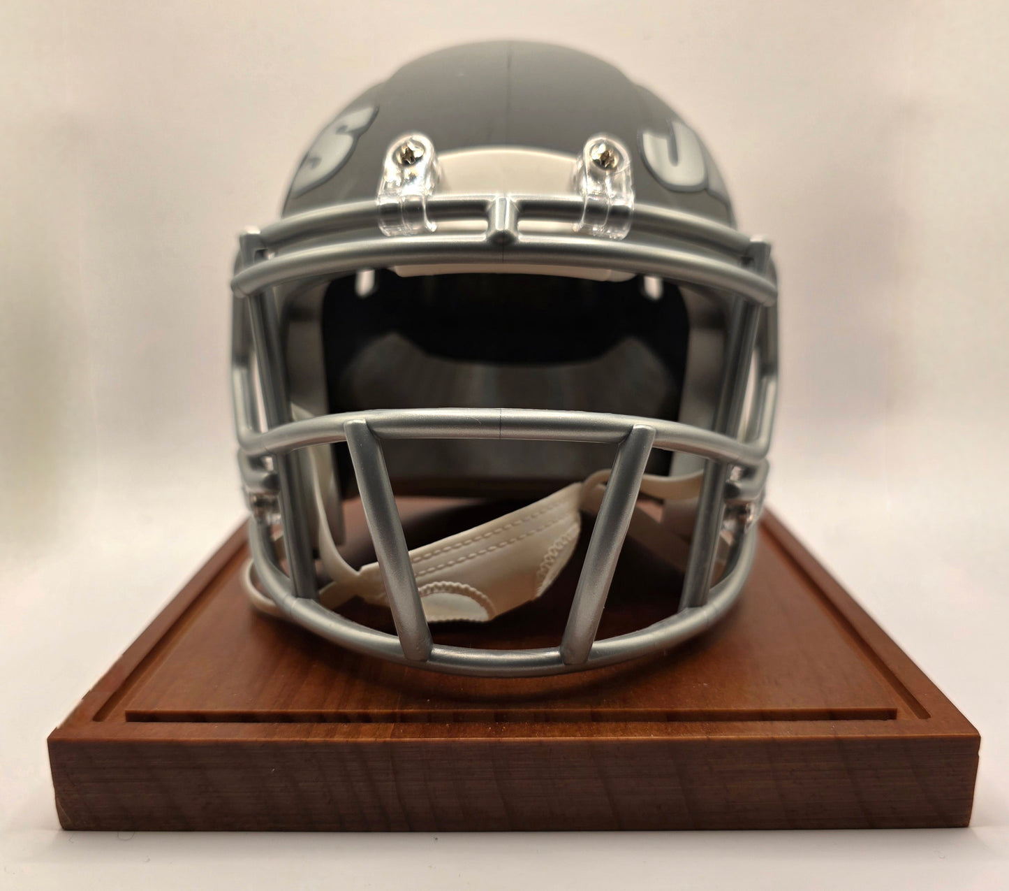 New York Jets Mark Gasteneu Signed Slate Mini Helmet