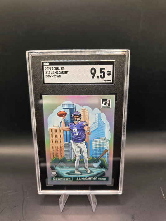 2024 Donruss Football #11 JJ McCarthy Downtown SGC 9.5 MT