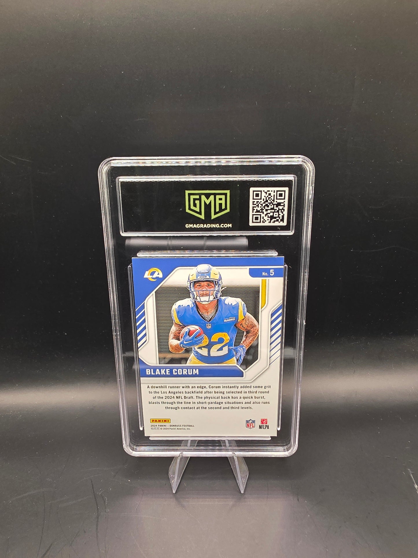 2024 Donruss Blake Corum #5 The Elite Series Rookies GMA GEM MT 10